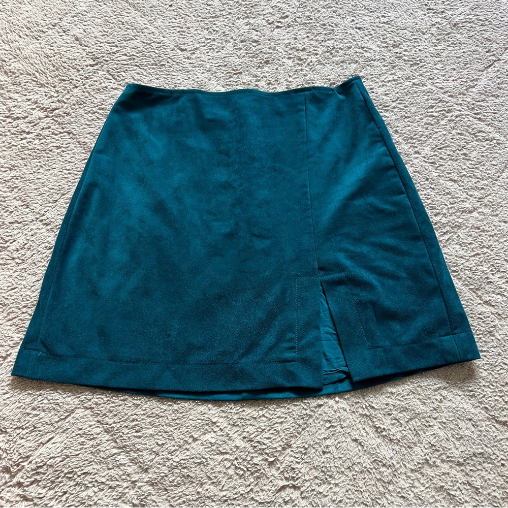Maeve Teal Mini Skirt